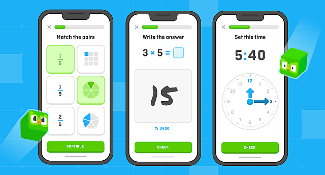 دوولينجو تطلق تطبيق Duolingo Math لتعليم الرياضيات بطريقة مسلية 1